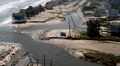 Hurricane Irene, Hatteras Island, N.C.,