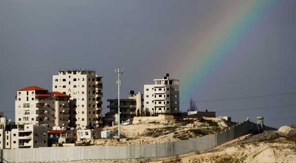 Rainbow Brings Beauty to Controversial Israeli Barrier