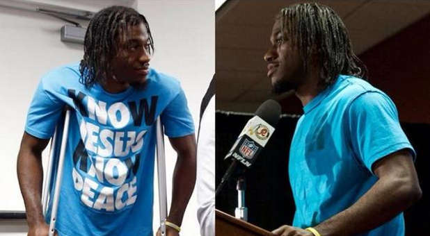 NFL Reportedly Makes Star QB Remove ‘Know Jesus, Know Peace’ T-Shirt