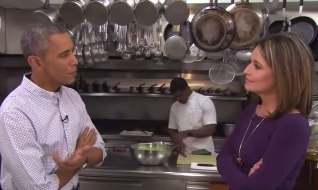 U.S. President Barack Obama and 'Today' Show host Savannah Guthrie