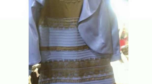 It Is Black and Blue, But Must Be White and Gold