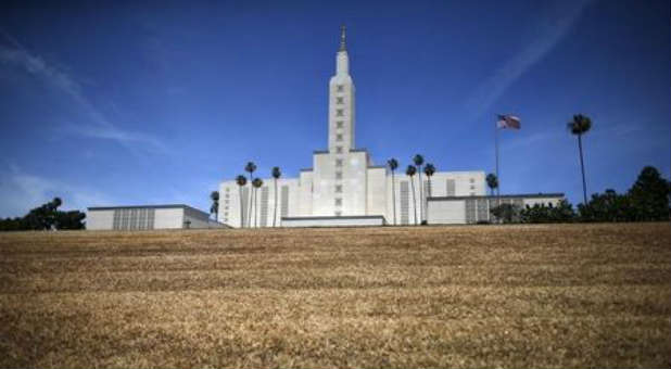 The Mormon Temple in Los Angeles.