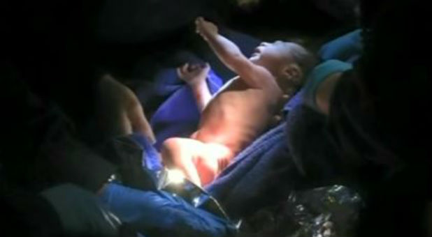 This 'miracle baby' was found in a church nativity.