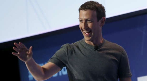 Mark Zuckerberg arrives for a keynote speech during the Mobile World Congress in Barcelona, Spain.