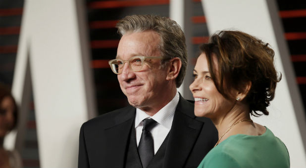 Tim Allen with his wife