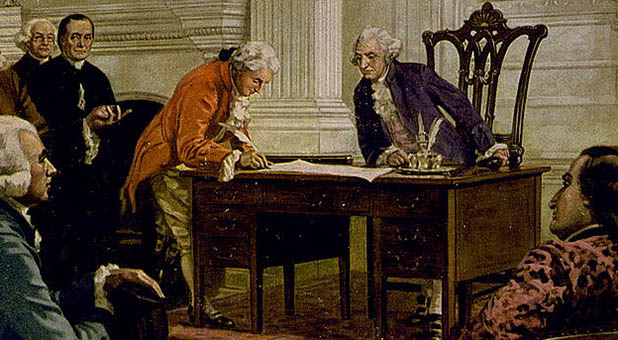 George Washington at the signing of the Constitution