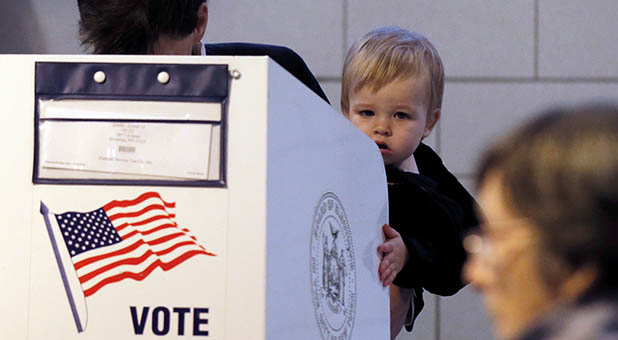 Baby at the Voting Booth