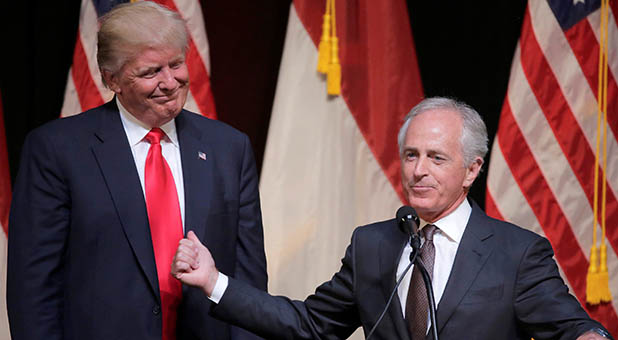 Donald Trump and Sen. Bob Corker