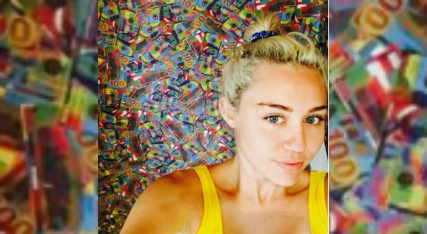 Miley Displays Artwork Showing Off False Gods All Over LA Home