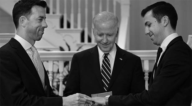 Vice President Joe Biden Officiates Gay Marriage in His Backyard