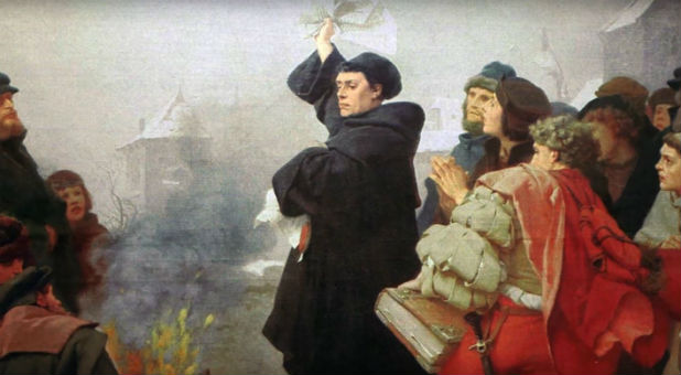 A painting of Martin Luther