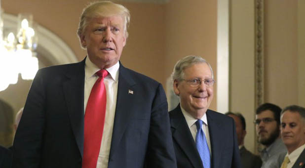 President-Elect Donald Trump and Senate Majority Leader Mitch McConnell