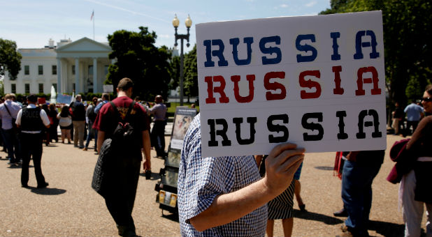 Protesters gather to rally against U.S. President Donald Trump's firing of Federal Bureau of Investigation (FBI) Director James Comey, outside the White House.