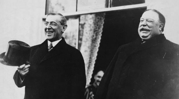 It was President Woodrow Wilson, left, who reminded us that,