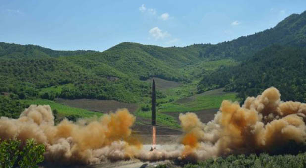 North Korean Hwasong-14 ICBM