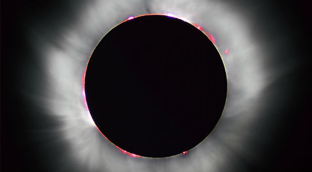 This total solar eclipse in 1999 occurred when the moon completely covered the sun's disk.