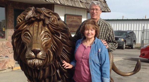 Giant Lion of Judah on Its Way to Israel