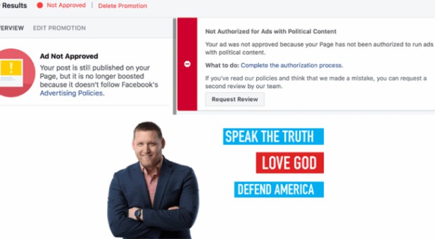 Facebook Bans Pastor’s Ad Urging People to ‘Love God’