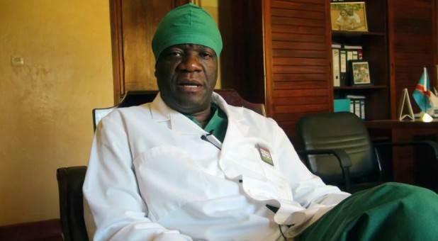 Congolese gynecologist and Nobel Peace Prize winner Dr. Denis Mukwege, in his office at Panzi Hospital on Feb. 6, 2013, in eastern Congo.