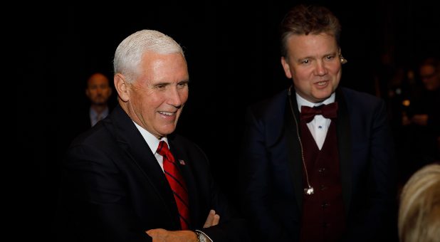 Mike Pence Presents Award at Keith and Kristyn Getty’s Christmas Concert