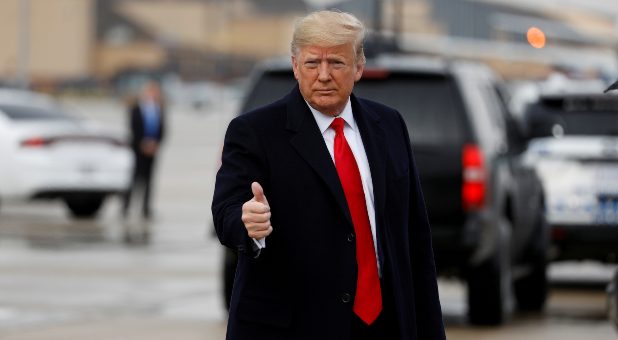 2019 12 reuters donald trump thumbs up