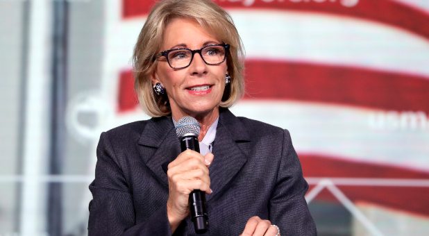 ‘My Heart Is With Kids’: U.S. Education Sec. Betsy DeVos Speaks Out on Faith, Schools