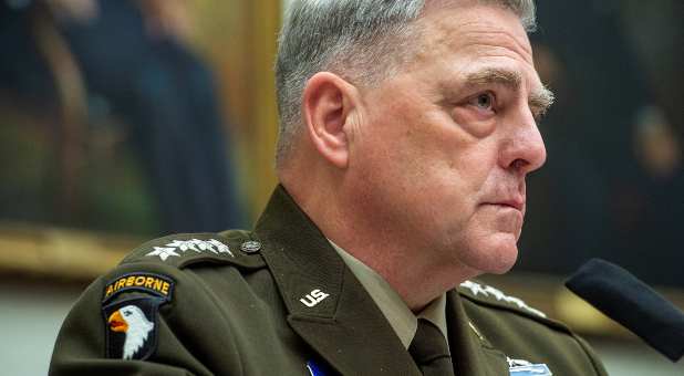 Chairman of the Joint Chiefs of Staff, U.S. Army General Mark A. Milley, responds to questions during a House Armed Services Committee hearing on