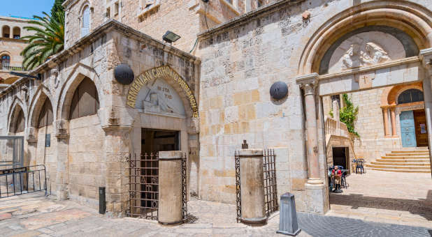 Jerusalem Christians on Edge After ‘Death to Christians’ Scrawled on Old City Walls