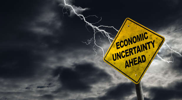 Economic warning sign.