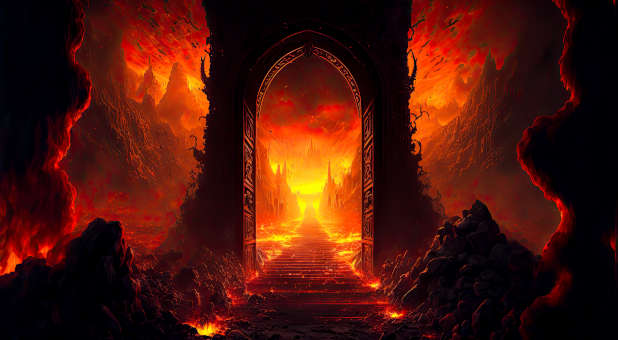 The gates of hell.