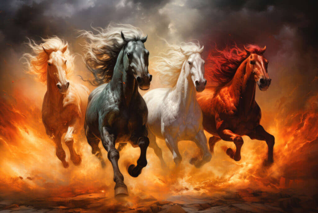 Four horses of the apocalypse