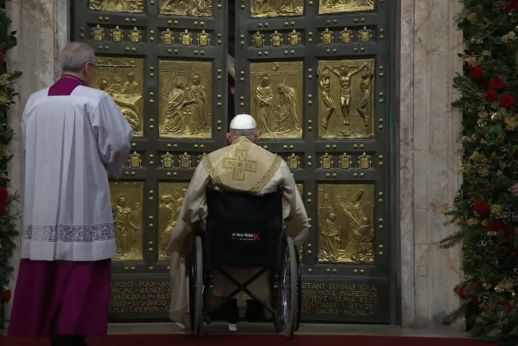 Pope Opens ‘Holy Door’ Portal on Christmas Eve