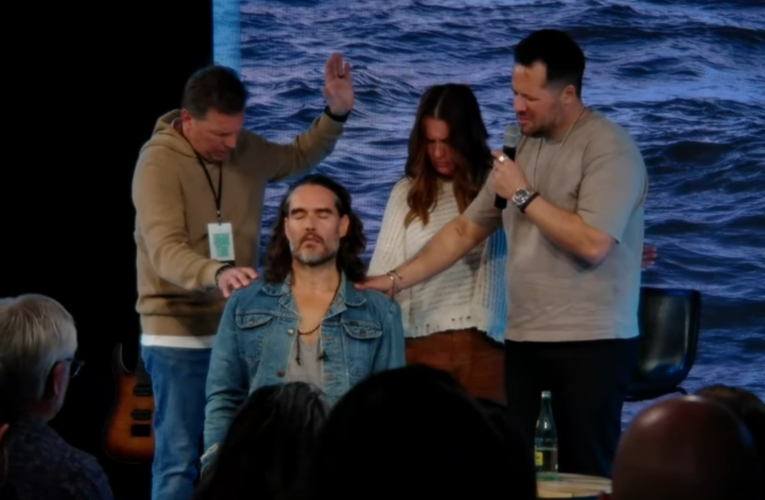 Russell Brand Gives Sermon, Receives Prophetic Blessing